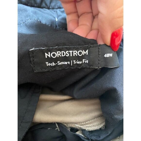 NORDSTROM Bnwot Tech-Smart Trim Fit Pants Trousers Tan Chinos - Picture 8 of 9